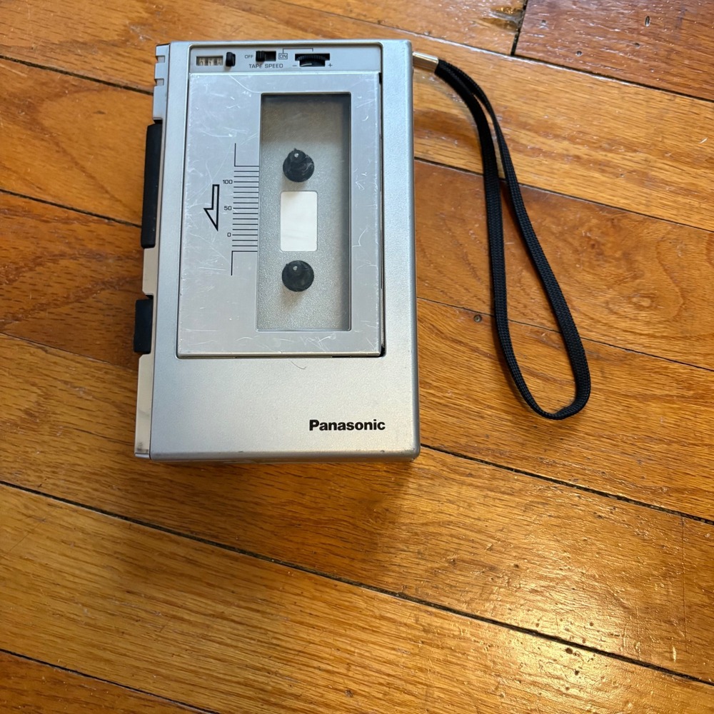 Panasonic Cassette Player Silver RQ-337 Vintage Portable Recorder PARTS ONLY